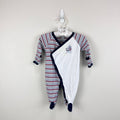 Kissy Kissy Striped Tugboat Footie Coverall 0-3 Months