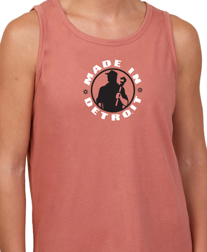 Ladies MID Dusty Rose Relaxed Tank - LG