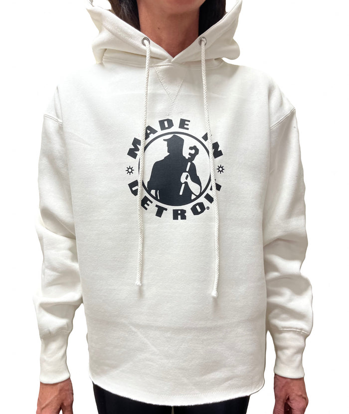 Ladies White MID Hoodie - XS