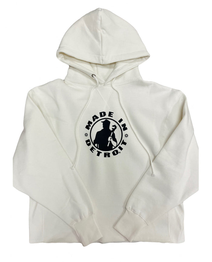 Ladies White MID Hoodie - XS