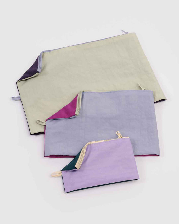 Lagoon Mix Go Pouch Set | BAGGU | Go Pouch Set