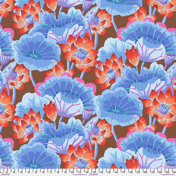 Lake Blossoms - Brown - FreeSpirit Fabrics - Kaffe Fassett