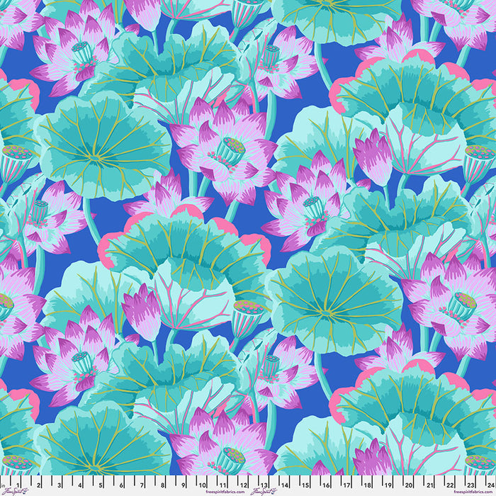Lake Blossoms - Turquoise - FreeSpirit Fabrics - Kaffe Fassett
