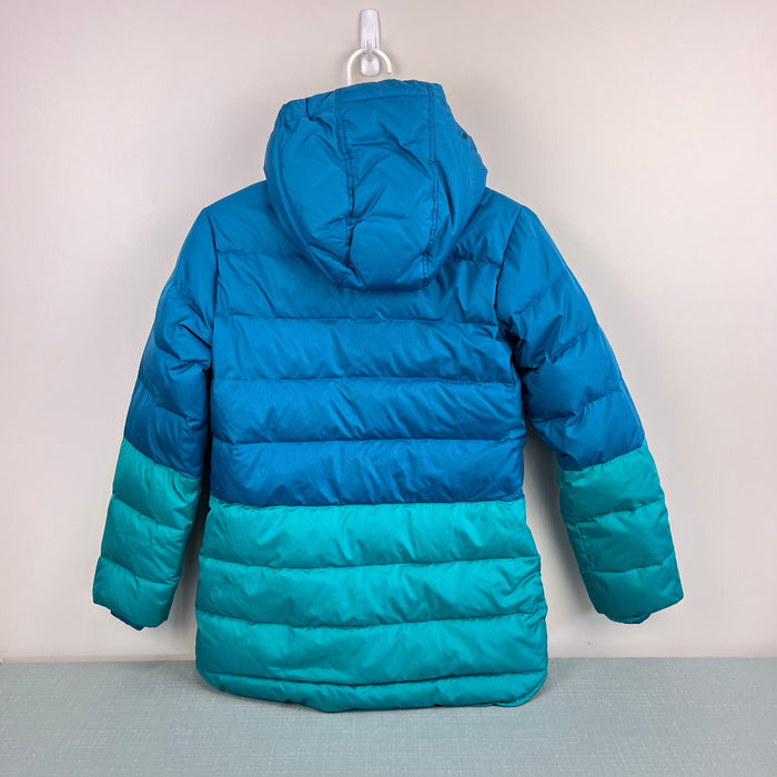 Lands' End Kids Color Block Down Winter Jacket M 10-12