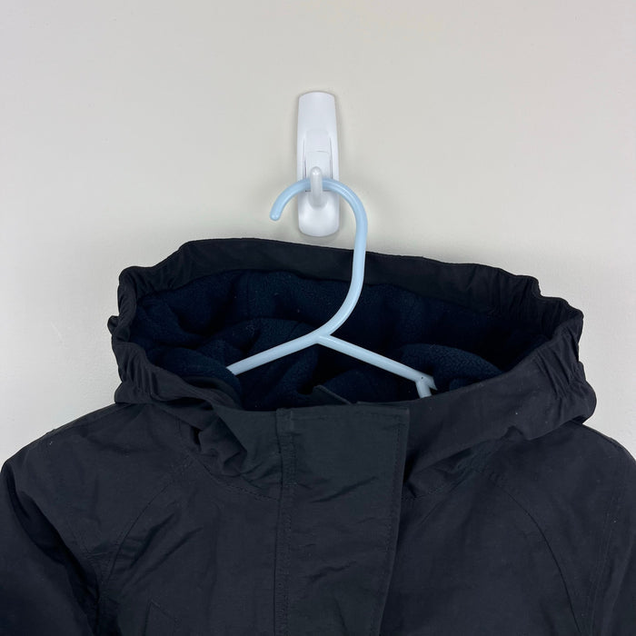 Lands' End Squall Fleece Lined Waterproof Insulated Winter Parka Black S 4T