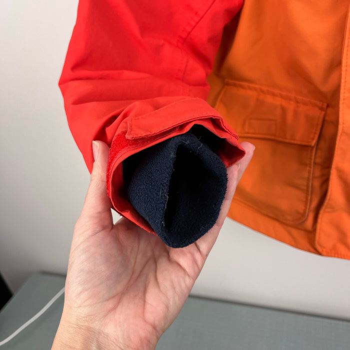 Lands' End Squall Fleece Lined Waterproof Insulated Winter Parka Orange XS 4-5