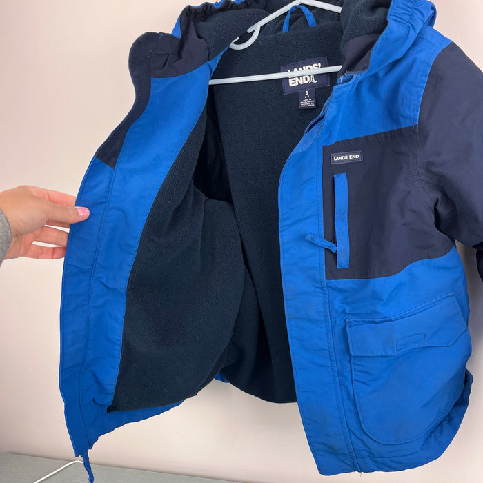 Lands' End Squall Fleece Lined Waterproof Insulated Winter Parka S 6-7