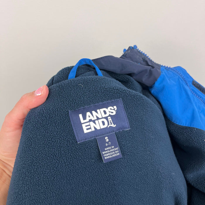 Lands' End Squall Fleece Lined Waterproof Insulated Winter Parka S 6-7