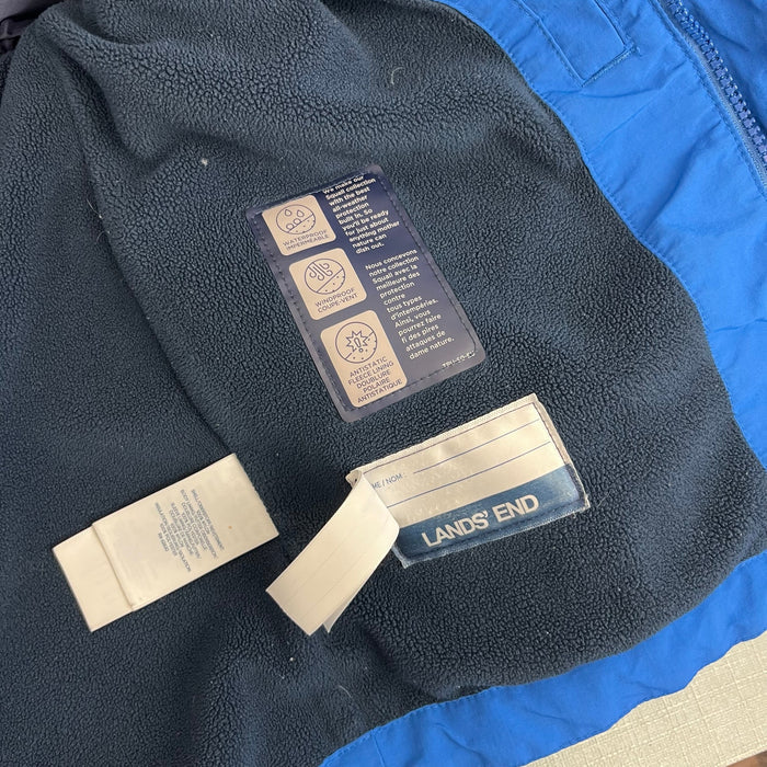 Lands' End Squall Fleece Lined Waterproof Insulated Winter Parka S 6-7