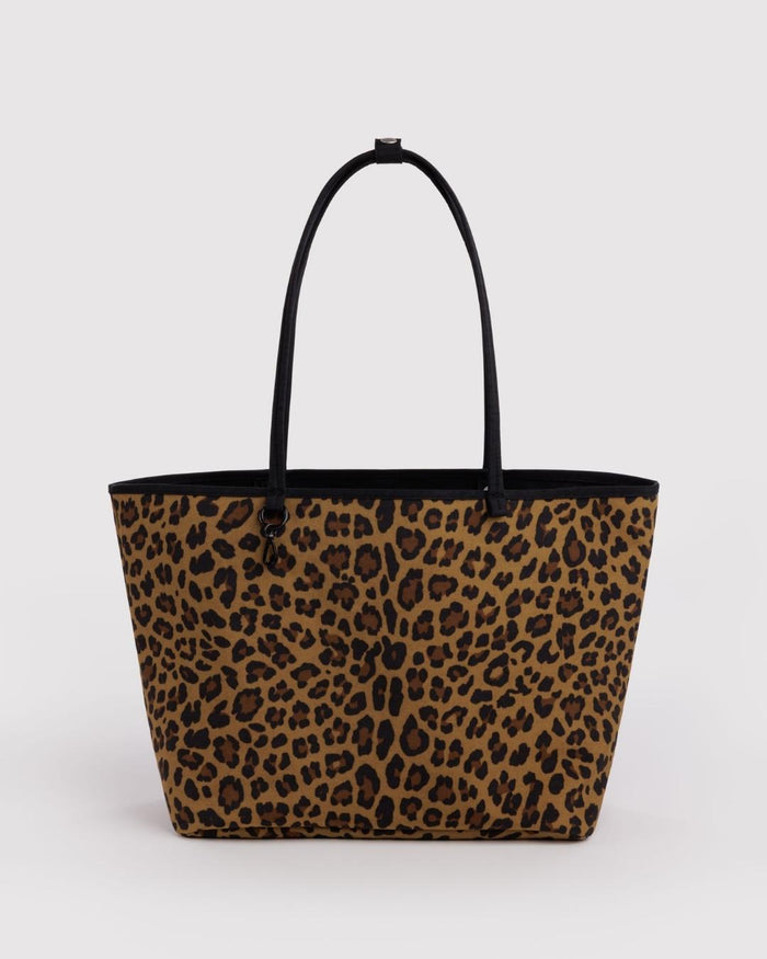 Leopard Mix Large Nylon Reversible Tote | BAGGU | Large Nylon Reversible Tote
