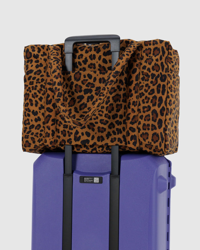 Leopard Print Cloud Carry-On | BAGGU | Cloud Carry-On