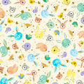 Lil' Buddies - Pink - Animal - Toss - Qt Fabrics - 28636-E - 016542282866
