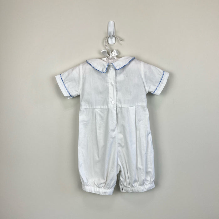 Lil Cactus Applique Easter Bunny Shortall Romper 6-12 Months