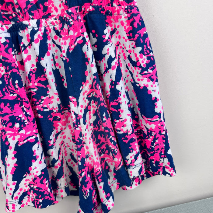 Lilly Pulitzer Girls Aleene Romper Nauti Navy Beyond the Sea L 8-10