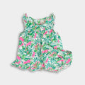 Lilly Pulitzer Girls Cecily Infant Dress Botanical Green Just Wing It 18-24 Months