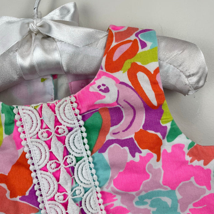 Lilly Pulitzer Girls Infant Shift Dress Multi Lulu 12-18 Months