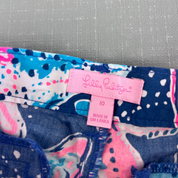 Lilly Pulitzer Girls Mini Callahan Shorts Indigo Star Stuck 10