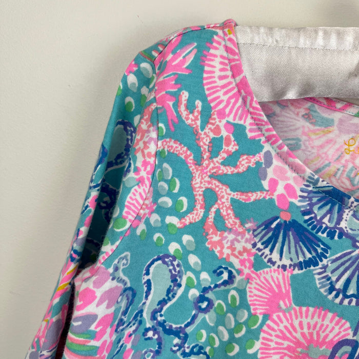 Lilly Pulitzer Girls Mini Geanna Dress Multi Splendor in the Sand M 6-7