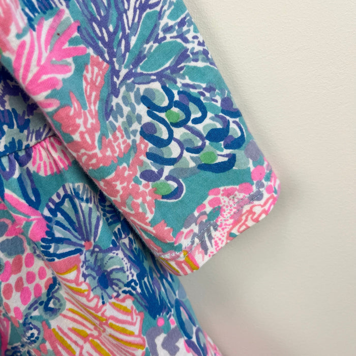 Lilly Pulitzer Girls Mini Geanna Dress Multi Splendor in the Sand M 6-7