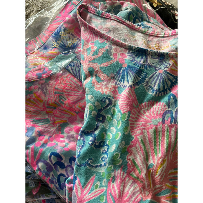 Lilly Pulitzer Girls Mini Geanna Dress Multi Splendor in the Sand M 6-7
