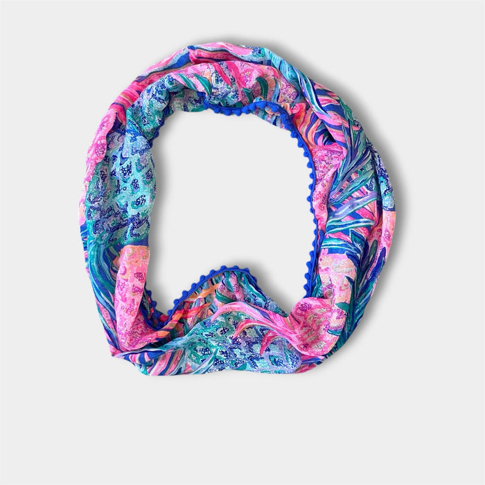 Lilly Pulitzer Girl's Mini Resort Infinity Loop Scarf Mutli Gypset Paradise