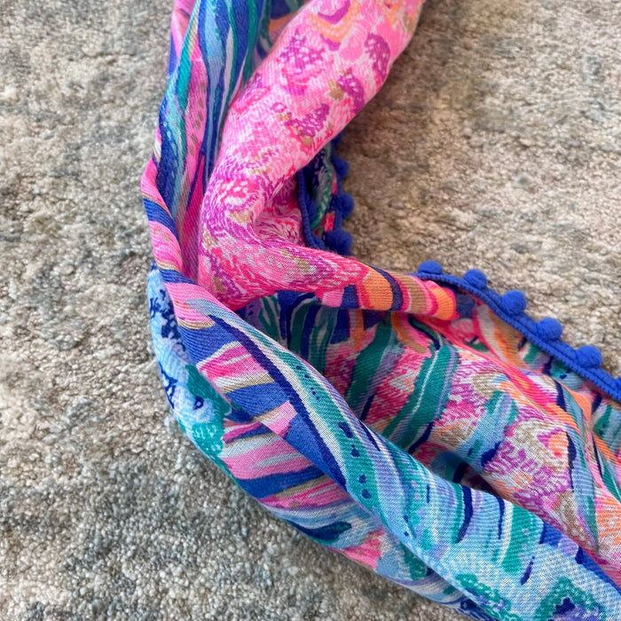 Lilly Pulitzer Girl's Mini Resort Infinity Loop Scarf Mutli Gypset Paradise