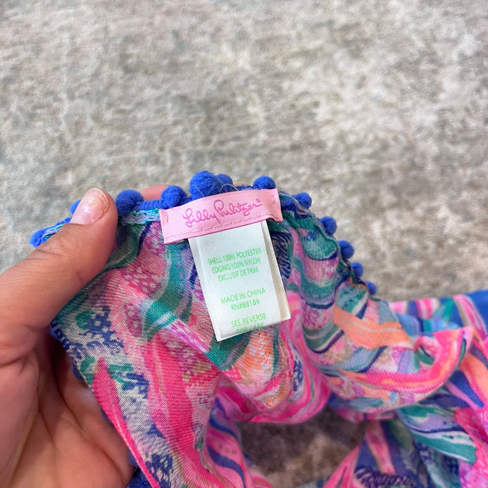 Lilly Pulitzer Girl's Mini Resort Infinity Loop Scarf Mutli Gypset Paradise