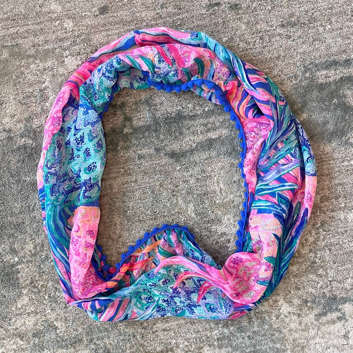 Lilly Pulitzer Girl's Mini Resort Infinity Loop Scarf Mutli Gypset Paradise