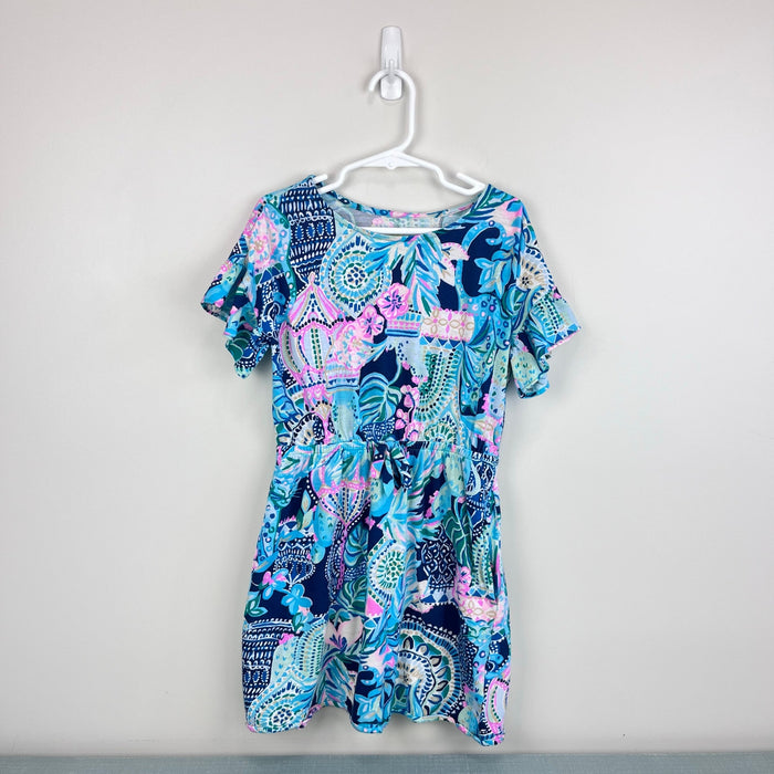 Lilly Pulitzer Girls Stasia Dress Multi Lookin Sharp M 6-7