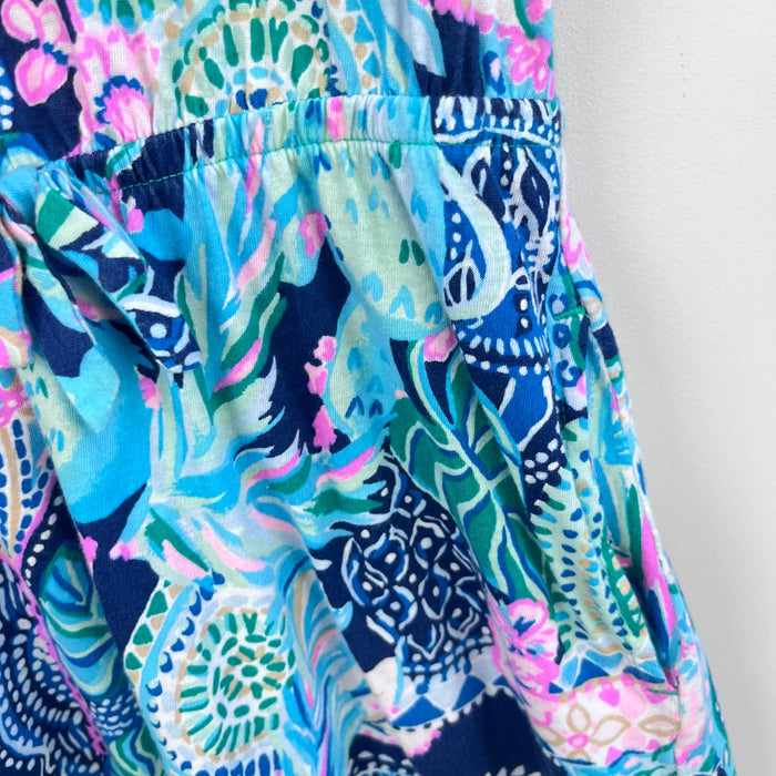 Lilly Pulitzer Girls Stasia Dress Multi Lookin Sharp M 6-7