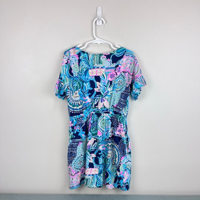 Lilly Pulitzer Girls Stasia Dress Multi Lookin Sharp M 6-7