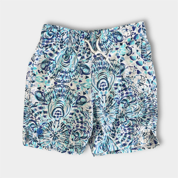 Lilly Pulitzer Junior Capri Trunk Resort White Call My Shell Phone S 4-5