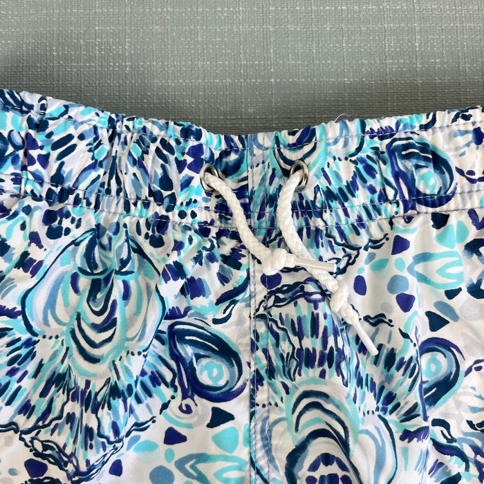Lilly Pulitzer Junior Capri Trunk Resort White Call My Shell Phone S 4-5