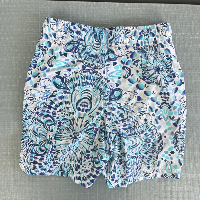 Lilly Pulitzer Junior Capri Trunk Resort White Call My Shell Phone S 4-5