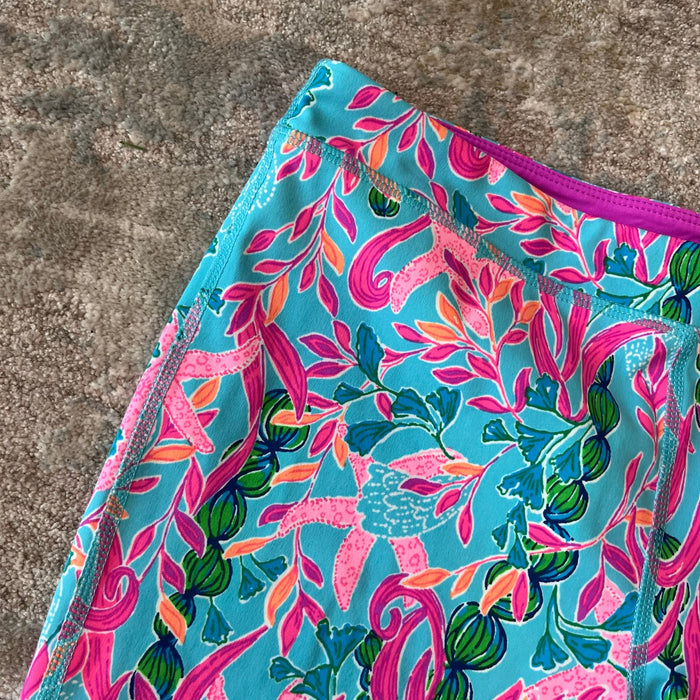 Lilly Pulitzer Luxletic Girls Mini Weekender Legging Multi Seaweed Samba XL 12-14