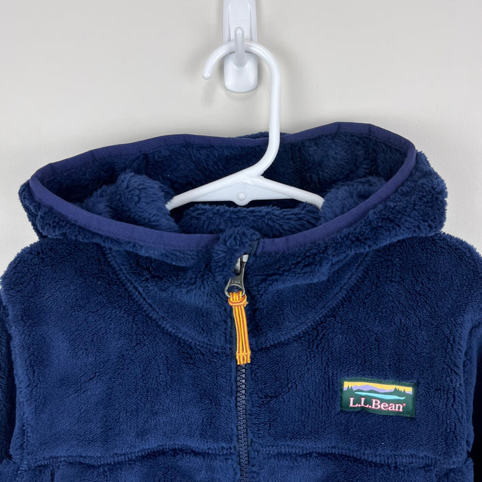 L.L. Bean Kids' Hi-Pile Fleece Jacket Bright Navy Small 8 NWT
