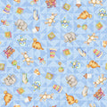 Lullaby - Blue - Toys - Tossed - Qt Fabrics - 27902-B - 016542161574