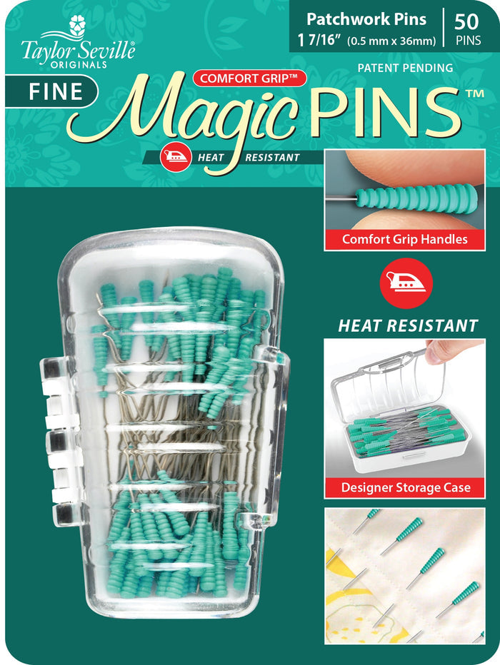 Magic Pins - 1 7/16" - Fine -  Patchwork - 50 Pins - Taylor Seville -