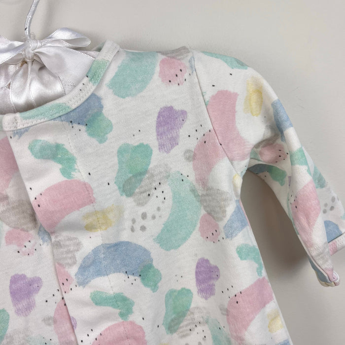 Magnetic Me Pastel Paint Splatter Organic Cotton Footie 3-6 Months