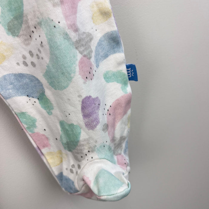 Magnetic Me Pastel Paint Splatter Organic Cotton Footie 3-6 Months