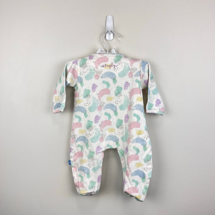 Magnetic Me Pastel Paint Splatter Organic Cotton Footie 3-6 Months