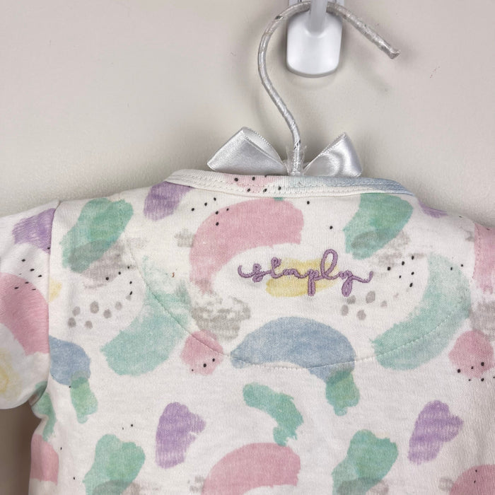 Magnetic Me Pastel Paint Splatter Organic Cotton Footie 3-6 Months