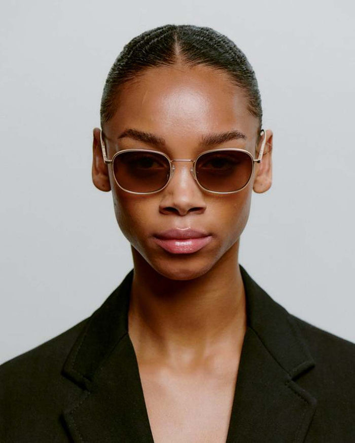 Matte Gold Hello Sunglasses