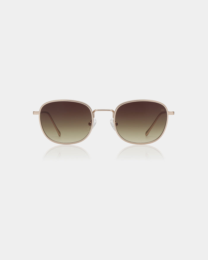 Matte Gold Hello Sunglasses