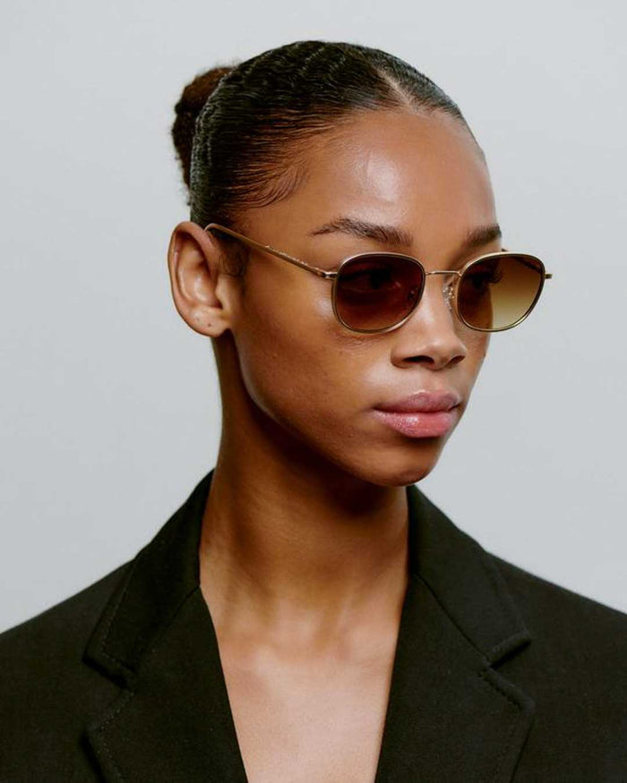 Matte Gold Hello Sunglasses
