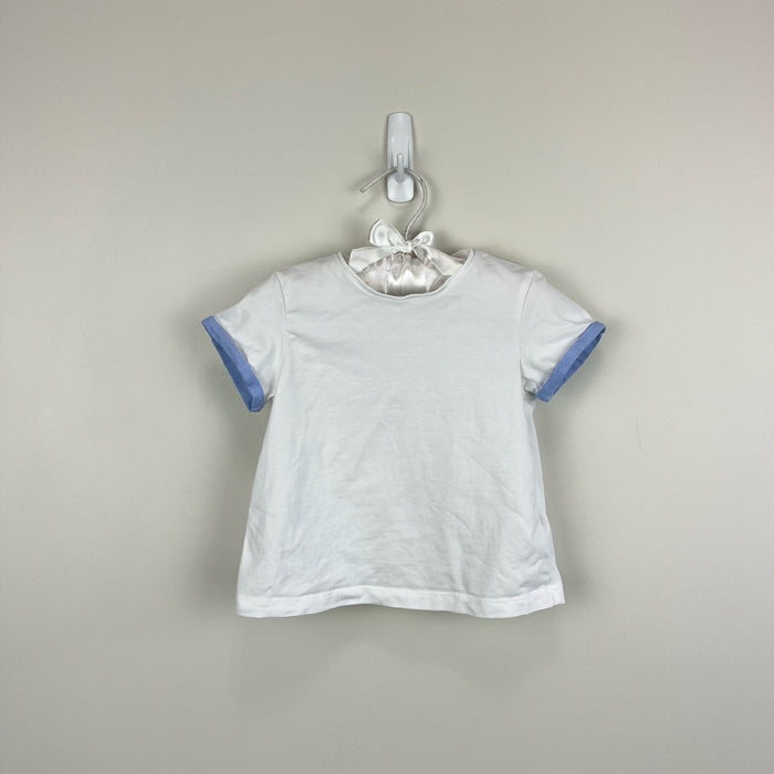 Mayoral Baby Blue Striped Dungaree Shorts Set 12 Months