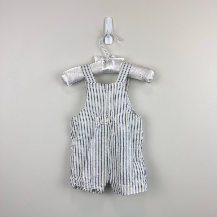 Mayoral Blue Striped Shortall Romper Dungarees 4-6 Months