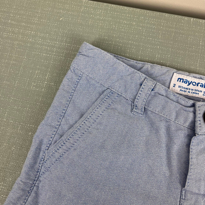 Mayoral Boys Light Blue Dress Shorts 92 cm 2T