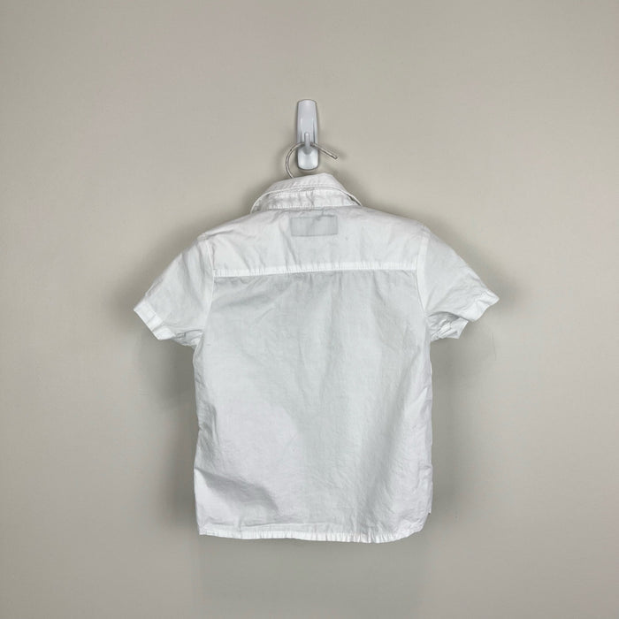 Mayoral Short Sleeve White Button Up Shirt 80 cm 12 Months