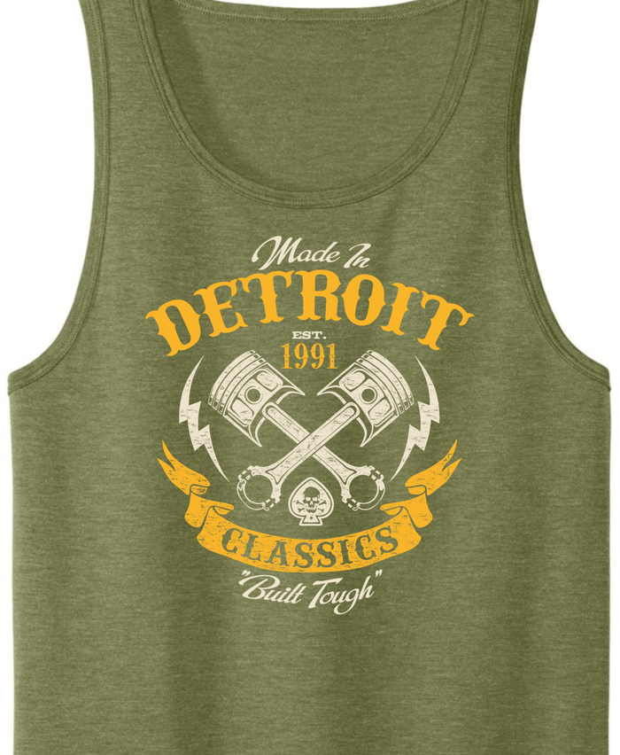 Men's 1991 Olive Premium Tri-Tank - Large Only